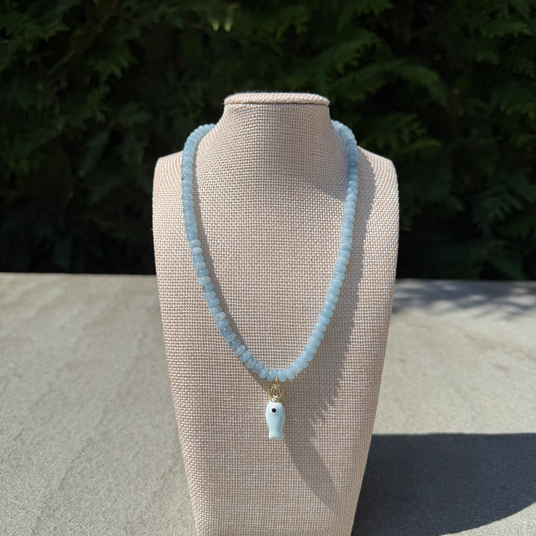 Blue Fish Necklace